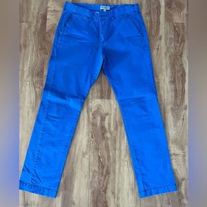 Express Chinos Cobalt Blue